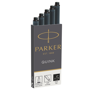 Parker 5 Pack Quink Ink Cartridges